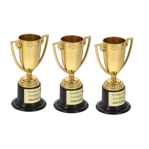 iplusmile 3 Stück kleine Trophäe Belohnung für Kindersportwettkämpfe Golf-Trophäe Fußball Trophäe für Schatztruhe für Kinderpreise Plastik Golden Wiederverwendbar iplusmile 3 Stück kleine Trophäe Belohnung für Kindersportwettkämpfe Golf-Trophäe Fußball Trophäe für Schatztruhe für Kinderpreise Plastik Golden Wiederverwendbar von iplusmile