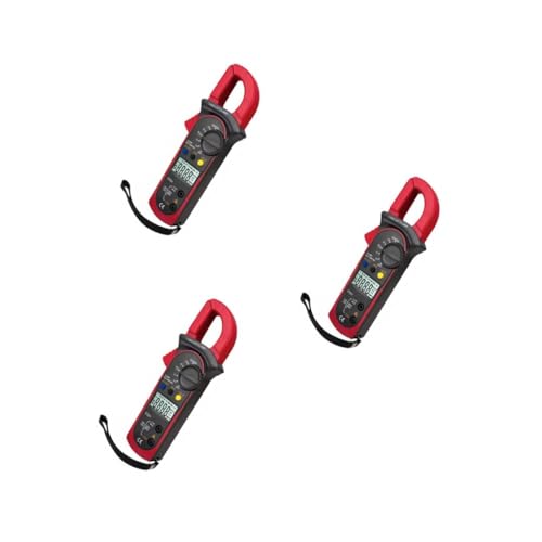 iplusmile 3st Digitales Zangenmultimeter Amperemeter-klemme Ac Und Dc Ac Dc Zangenmeter Zangenmessgerät Multimeter Kapazitätsmesser Zangenmessgeräte Digitale Strommesszange Rot Plastik von iplusmile