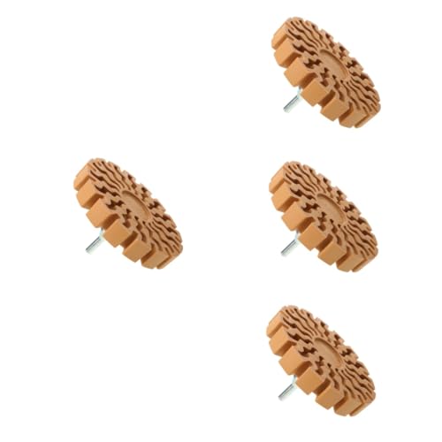 iplusmile 4 Stück Leimentfernungsfach Aufkleber Gummi-radiergummis Sterngummis Auto Bremse Toffee-rad Neue Radiergummis Für Gel Motor Felgenreiniger Freilauf Spezialgummi Light Brown von iplusmile