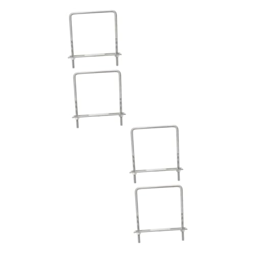iplusmile 4 Stück quadratische Klemme Zugbolzen u Bolzenklemme Stoßstange Feuchtigkeitsbeständig Quadratisches Kartenset Anhänger Schrauben rechtwinklige U-Bolzen u Schraube für Hardware von iplusmile