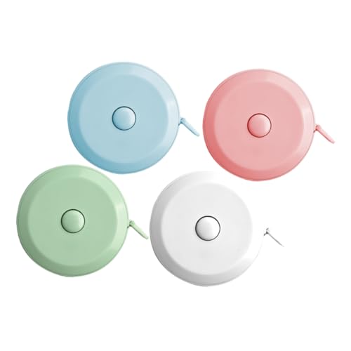 iplusmile 4-teiliges Weiches Maßband: 1,5 M/60 Zoll Mit Druckknopf, Doppelseitig, Metrische Und Zoll-, Tragbar Zum Nähen Von Körperteilen Und Zum Basteln Von Stoffen iplusmile 4-teiliges Weiches Maßband: 1,5 M/60 Zoll Mit Druckknopf, Doppelseitig, Metrische Und Zoll-, Tragbar Zum Nähen Von Körperteilen Und Zum Basteln Von Stoffen von iplusmile