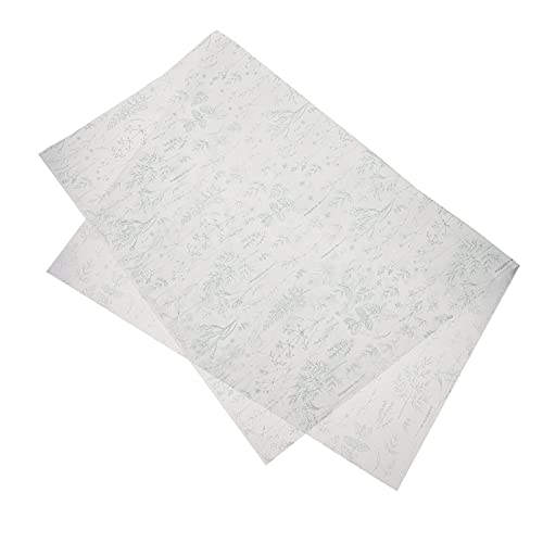 iplusmile 5 Blätter Geschenkpapier Blumenpapier Bastelpapier Verwenden Fettdichtes Packpapier Blumenverpackungspapier Lebensmittelverpackungspapier Dekoratives Packpapier Green von iplusmile