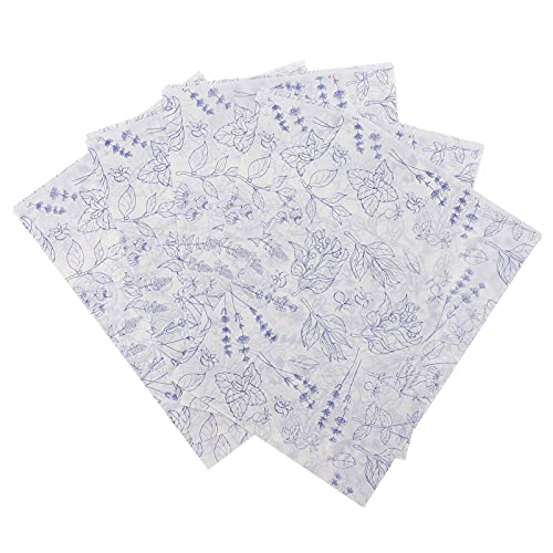 iplusmile 5 Blätter Geschenkpapier Dekoratives Packpapier Edles Backpapier Blumenverpackungspapier Blumenpapier Korbfutterpapier Geschenkverpackungszubehör Blue von iplusmile