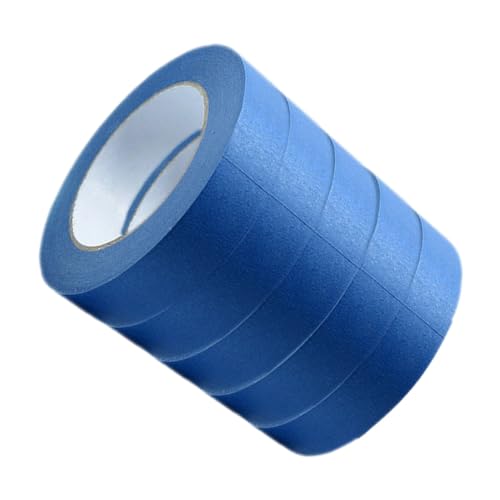 iplusmile 5 Rollen Wandklebeband Farbiges Abdeckband Malerband Farbband Farbiges Band Klebeband Für Wände, Keine Beschädigung Der Farbe Dekoratives Klebeband Blue von iplusmile