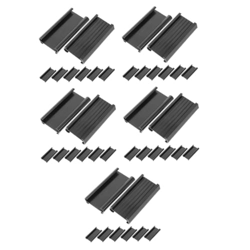 iplusmile 5 Sätze Plastiketikett Etikettenclips Für Drahtregale Drahtregal-etikettenhalter Regaletiketten Schild Etikettenhalter Aufstecketiketten Für Pvc Black 8 Stück * 5 von iplusmile