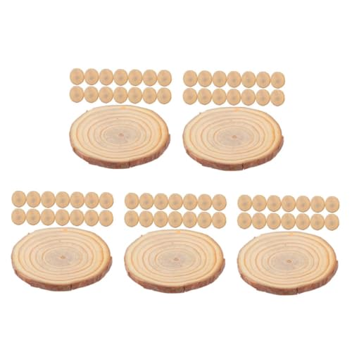 iplusmile 5 Sätze Weihnachtsdekoration Aus Holzspänen Bastelset Für Weihnachtsbasteln Weihnachtsdeko Holz Holz-sterne-dekoration Holzscheiben Für Ornamente Hölzern Brown 20 Stück * 5 von iplusmile