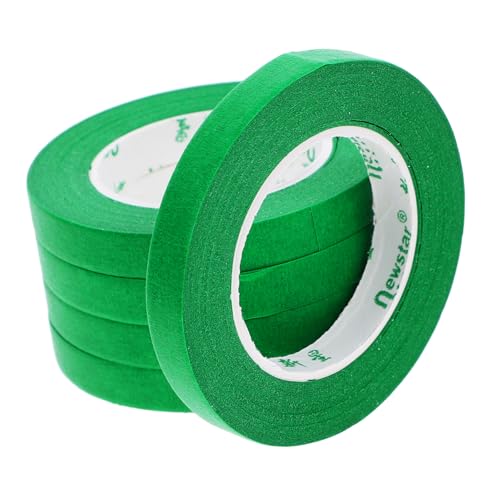 iplusmile 5 Stück Abdeckband Oberbeleuchter Textmarker Maskierung auto klebeband Trimmband wiederverwendbares klebeband Malerband breites Klebeband Kunstband auto sprühband Papier Green von iplusmile