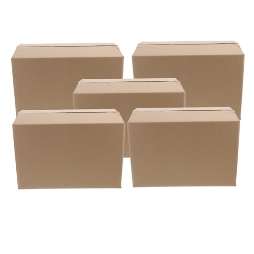 iplusmile 5 Stück Kartons Papierschachteln zum Verpacken Versandkartons für kleine Unternehmen Papierbox transportbox Kartonbox Versandkartons lose Papierschachteln für den Versand Wellpappe von iplusmile