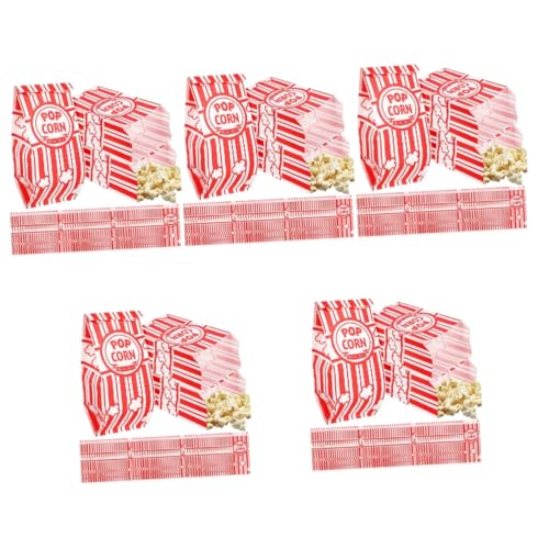 iplusmile 500 Stk Papiertüte Snackbeutel falttaschen - Papiersäcke Partytüten Snack-Tasche Popcorn in großen Mengen, einzeln verpackt Popcorntüten für die Popcornmaschine Karton von iplusmile