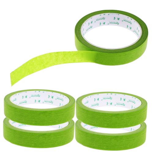 iplusmile 5St Abdeckband verpackungsband Klebeband Beschriftungspapierband farbiges Band Kantenabschlussband buntes Washi Tape Beschriftungsband Kunstband Malerband auto sprühband Green von iplusmile