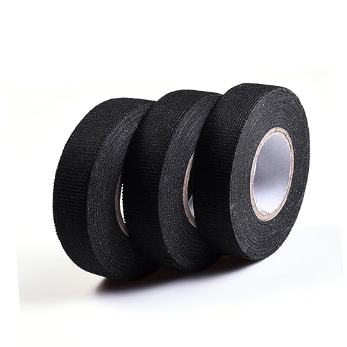 iplusmile 5st Vinylband Wasserdichtes Band Auto-drahtband Sicheres Klebeband Kabelbaumband Strapazierfähiges Gaffertape Kabelbaum Mit Kabelbaum Verklebter Kabelbaum Samtband Black von iplusmile