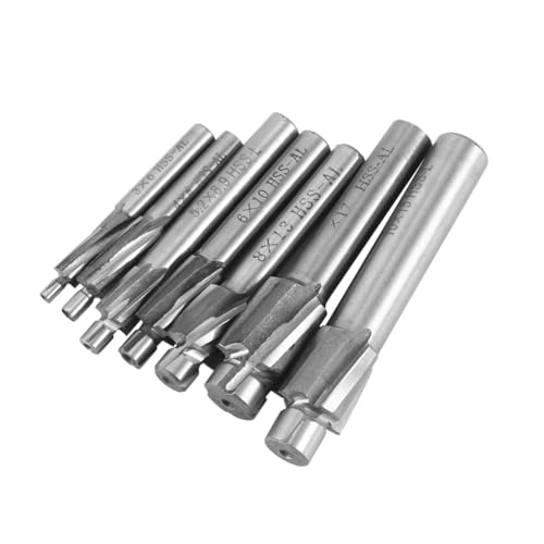 iplusmile 7 Stück Hochgeschwindigkeits-stahlfräsenschneider-set Werkzeug Bausatz Fräser Silver iplusmile 7 Stück Hochgeschwindigkeits-stahlfräsenschneider-set Werkzeug Bausatz Fräser Silver von iplusmile