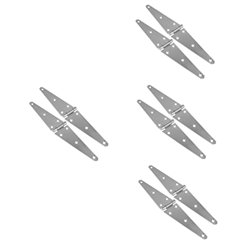 iplusmile 8 Stk Türangel Schwere Riemenscharniere Schuppentürscharnier Scharniere Für Schuppentore Scharniere Für Scheunentore Schweres Riemenscharnier Kette Zaun Silver Galvanisiertes Eisen von iplusmile