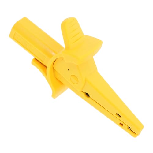 iplusmile Multimeter-Krokodilklemme Sichere isolierte Klemme Sichere Krokodilklemme Prüfklemme Testclip Sicherer Stromprüfclip Klemme zur Stromprüfung isolierte Krokodilklemme Plastik Yellow von iplusmile