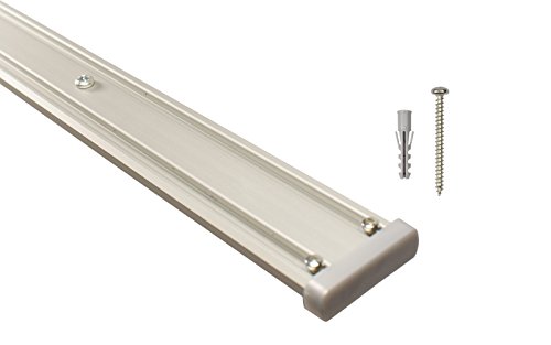 iso-design Gardinenschienen 2 läufig aus Aluminium in alu silber - vorgebohrt, 180 cm iso-design Gardinenschienen 2 läufig aus Aluminium in alu silber - vorgebohrt, 180 cm von iso-design
