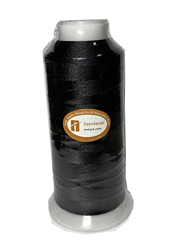 Item4everÃ‚® Black 100g UV resistant Polyester Thread Size T70 V69 210d/3 High Tenacity for Outdoor Upholstery by item4ever von item4ever