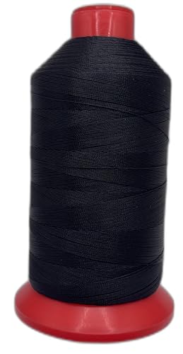 item4ever Item4ever® V-69 T70 Nylon-Nähgarn, schwarz, 1374 m für Outdoor, Polsterung und Einfädler von item4ever