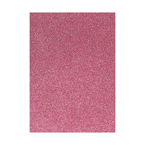 Glitzer Moosgummi Platte - DIN A4 - ROSA - 1 Bogen von itenga