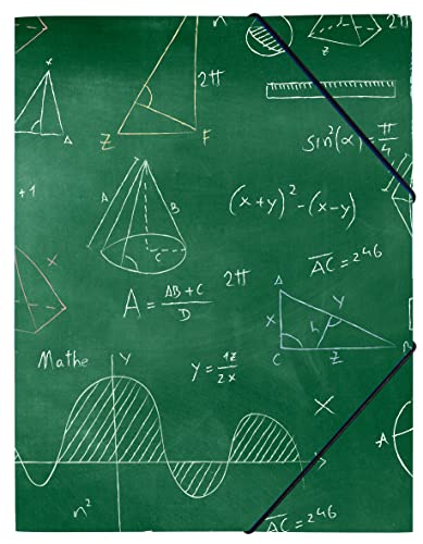 itenga Zeichenmappe DIN A3 mit Motiv - Gummizugmappe Sammelmappe - für Kinder Jugendliche Schüler Mädchen Jungen (Formel - A3) von itenga