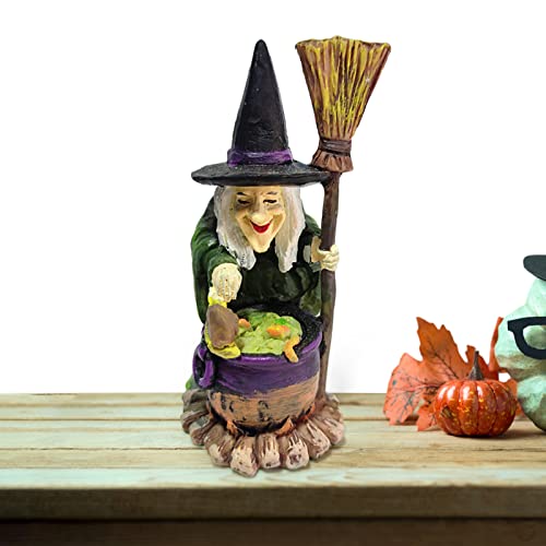 itrimaka Halloween-Hexe-Verzierungen | Zauberer- und Hexenfiguren | Sand-Tischdekorationen, Desktop-Ornament für Halloween-Partys, Halloween-Dekoration für den Innenbereich von itrimaka