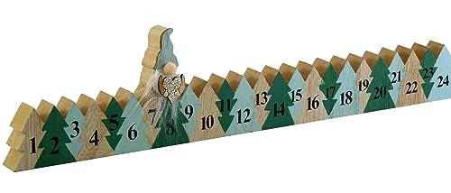 Holz Adventskalender Winterwald mit Wichtel L: 40 cm - Dekoration Advent, Adventsdeko, Weihnachten Deko von itsisa