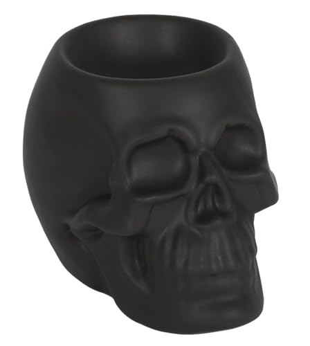 itsisa Duftlampe Ölbrenner Totenkopf - Wachswärmer Halloween, Verdunster, Duftlampe, Aromalampe für Duftöl und Duftwachs, Deko von itsisa