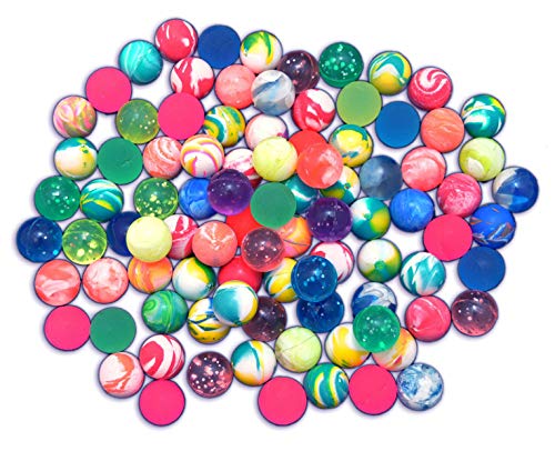 jameitop® 🔵 90 FLUMMIS gemixte Bunte Farben (Frost/Verlauf/Neon) 2 cm Spring Ball von jameitop