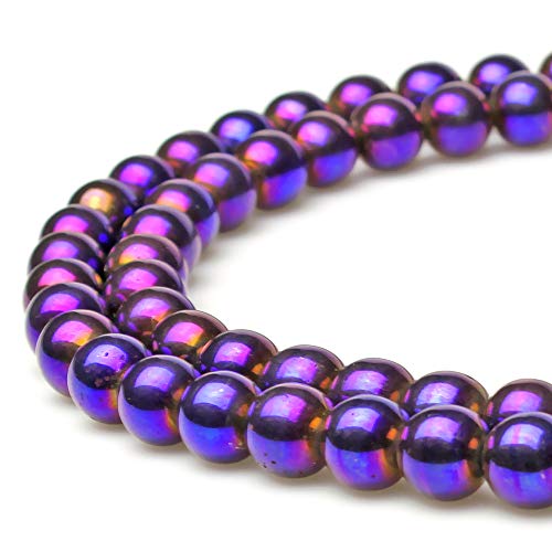 jartc Perlen Für Energie Armbänder Yoga Armband Armband DIY Natürlichen Perlen Nichtmagnetische Facettiert Regenbogen Hematit 32 Stück, 34 cm, 12 mm von jartc