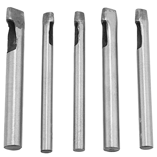 jayzee 5 StüCke Hohllocher Set Ovale Form Leder Hohl Locher Cutter für Leder Bearbeitung (4X6Mm, 4X7Mm, 4X8Mm, 4X10Mm, 4X12Mm) von jayzee