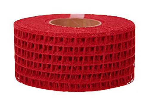 Gitterband Careeband, Netzband in verschiedenen Farben, 4,5 cm breit, 10 Meter lang (Rot) von jb