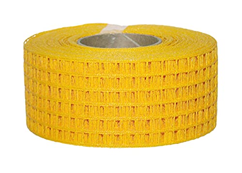 Gitterband Careeband, Netzband in verschiedenen Farben, 4,5 cm breit, 10 Meter lang (Sonnengelb) von jb