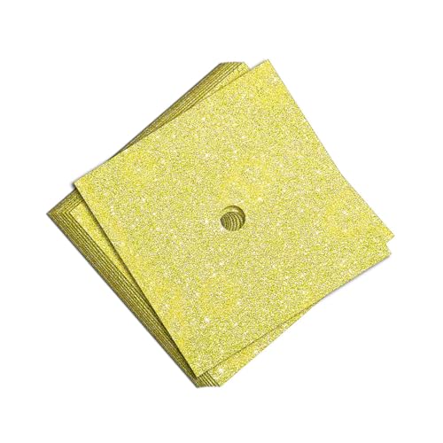 Packung mit 10 eleganten glitzernden Kartons für Abschlussfeiern, Basteldekorationen, Hutverzierungen, Bastelmaterialien Packung mit 10 eleganten glitzernden Kartons für Abschlussfeiern, Basteldekorationen, Hutverzierungen, Bastelmaterialien von jdstty
