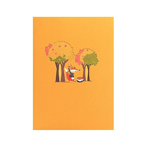 jdstty Harvest Animals Thanksgiving Popup Card 3D Greeting Card Funny Birthday Card Thanksgiving Dinner Card von jdstty