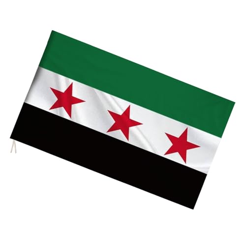 jdstty Syrische Nationalflaggen für patriotische Veranstaltungen oder kulturelle Ausstellungen, handliche kleine Republik Syrien, arabische Flaggen von jdstty