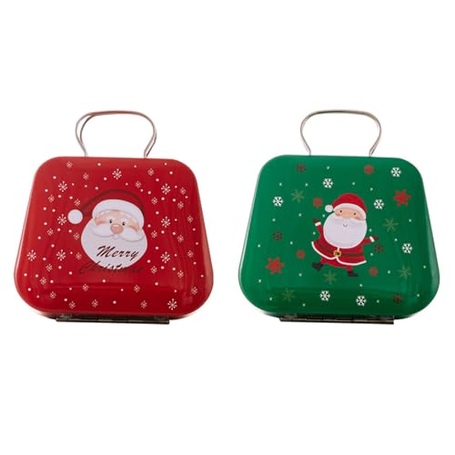 jdstty Weihnachtsornament Dose Handtasche Miniaturdose Weihnachts Süßigkeitsbehälter Dekorativer Aufbewahrungshalter von jdstty