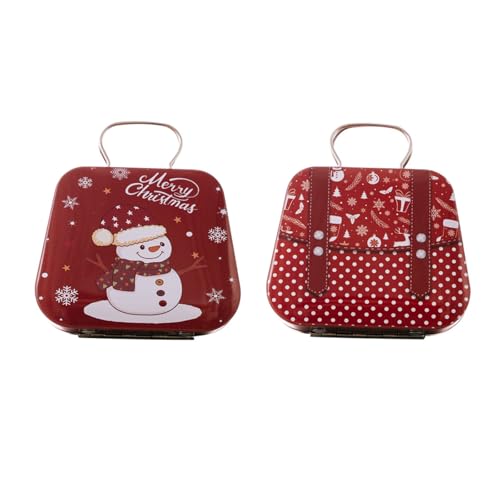 jdstty Weihnachtsornament Dose Handtasche Miniaturdose Weihnachts Süßigkeitsbehälter Dekorativer Aufbewahrungshalter von jdstty