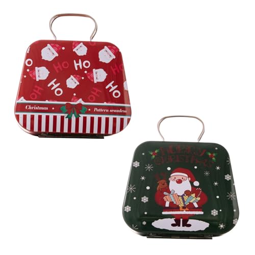 jdstty Weihnachtsornament Dose Handtasche Miniaturdose Weihnachts Süßigkeitsbehälter Dekorativer Aufbewahrungshalter von jdstty