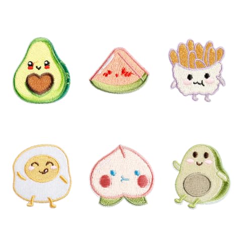 6 PCs French Pommes Bügeleisen Auf Flecken Kleidungsstücke Avocado Reparatur Pfirsichsticke Für Die Beuteldekoration 6 PCs French Pommes Bügeleisen Auf Flecken Kleidungsstücke Avocado Reparatur Pfirsichsticke Für Die Beuteldekoration von jebyltd