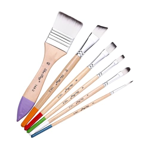 6 PCs Künstler Pinsel Kunstmalerei Pinsel Set Aquarellpinsel von jebyltd