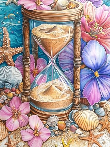 Diamond Painting Set für Erwachsene und Kinder-Sanduhr Diamond Painting Kits, 5D Blume Diamant Malerei Set, DIY Diamantmalerei Basteln Bilder Arts, Home Wand Décor -Leinwandgemälde 30x40cm R-3 Diamond Painting Set für Erwachsene und Kinder-Sanduhr Diamond Painting Kits, 5D Blume Diamant Malerei Set, DIY Diamantmalerei Basteln Bilder Arts, Home Wand Décor -Leinwandgemälde 30x40cm R-3 von jeihenhg