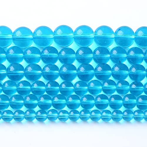 10 mm 38 Stück hellblaue Glas-Abstandshalter lose Perlen für Schmuckherstellung DIY Armband Halskette von jiejinyu