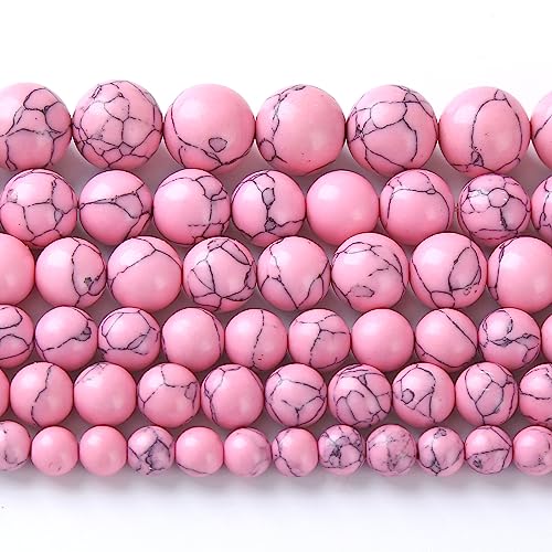 120 Stück 6 mm rosa türkis Abstandshalter 2 Stränge lose Perlen für Schmuckherstellung DIY Armband Halskette von jiejinyu