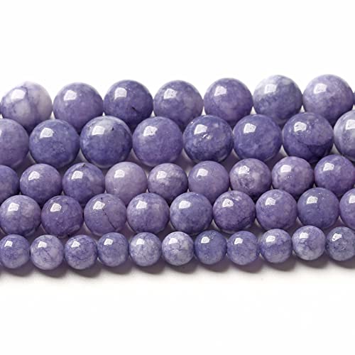 4 mm 88 Stück Lavendel Lila Chalcedon Stein Lose Perlen für Schmuckherstellung DIY Armband Halskette von jiejinyu