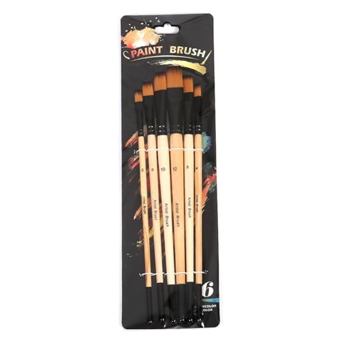 6-teiliges Künstler-Pinsel-Set, Aquarellpinsel, multifunktional, Nylon-Haarpinsel, Gouache-Pinsel 6-teiliges Künstler-Pinsel-Set, Aquarellpinsel, multifunktional, Nylon-Haarpinsel, Gouache-Pinsel von jiingekk