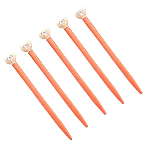 6 x Herz-Kugelschreiber, Kristall-Kugelschreiber, Signierstift, glatt, zum Schreiben von Gästen, für Büro 6 x Herz-Kugelschreiber, Kristall-Kugelschreiber, Signierstift, glatt, zum Schreiben von Gästen, für Büro von jiingekk