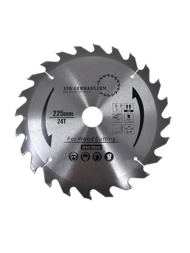 HM - Sägeblatt 225 x 2,5 x 30 mit 24 HM Zähnen WZ, Industriequalität nach DIN EN 847-1 von jjw-germany