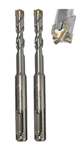 jw-germany 2 Stück HM - SDS PLUS High-Quality Hammerbohrer Betonbohrer Z= 4 mit Zentrierspitze… (SDS-PLUS 10 x 110mm) von jjw-germany