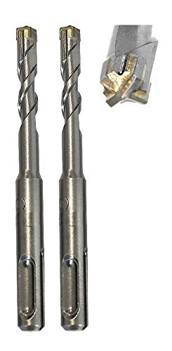 jw-germany 2 Stück HM - SDS PLUS High-Quality Hammerbohrer Betonbohrer Z= 4 mit Zentrierspitze… (SDS-PLUS 8 x 110mm) von jjw-germany