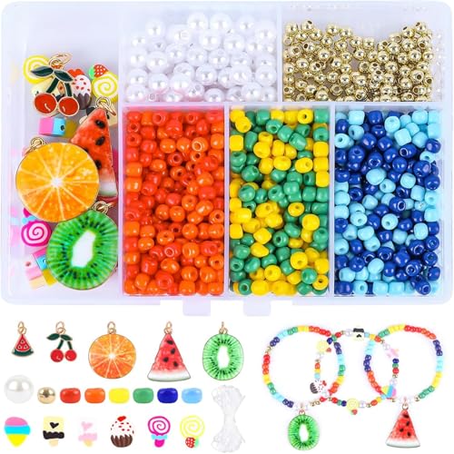 750 Stück bunte Perlen, Dekoration für stilvolles Set, ideal für handgefertigten Schmuck-Enthusiasten von jojnsha