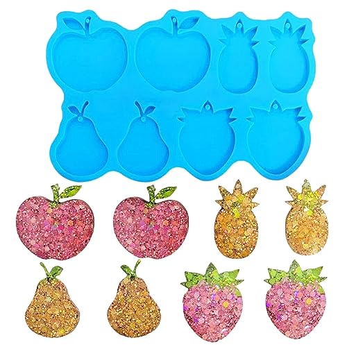 Obst-Birnenform, zusammengebaute Ohrringe, Kristall, Epoxidharz, dekorative Anhänger, Schmuck, Harz-Form für Dekoration Obst-Birnenform, zusammengebaute Ohrringe, Kristall, Epoxidharz, dekorative Anhänger, Schmuck, Harz-Form für Dekoration von jojnsha